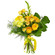 Yellow bouquet of roses and chrysanthemum. Italy