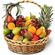 &#39;Garden of Eden&#39; basket. A delicious basket arrangement of the freshest apples, pears, oranges, kiwifruit, bananas, grapes and a pineapple.. Italy